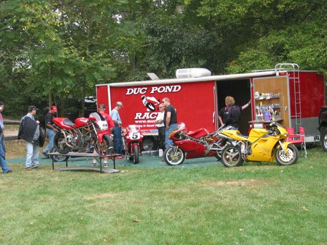 Starting to gather at the DucPond